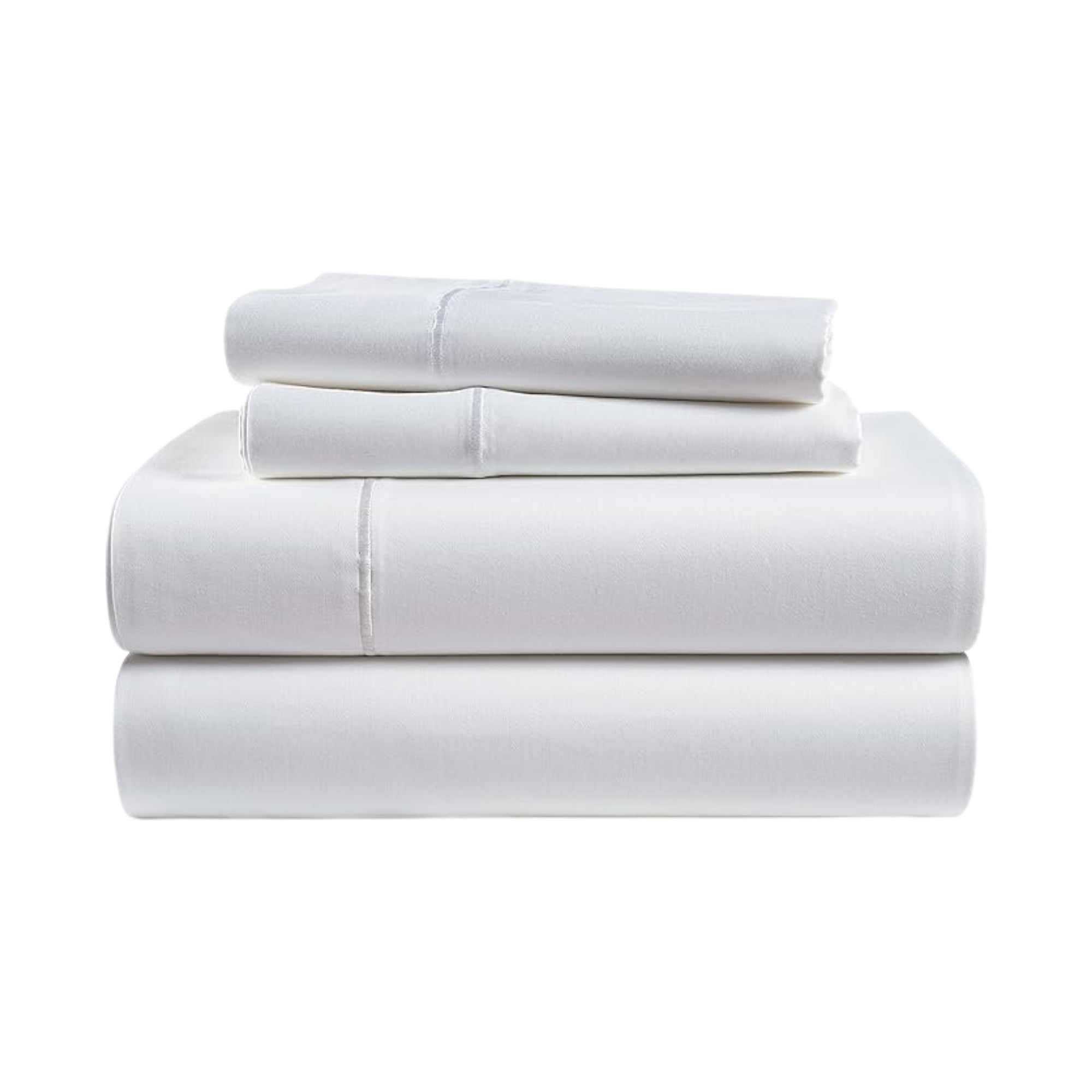 King and Queen Size Bedsheet Set with Fitted Sheet, Flat Sheet & 2 Pillow Covers | Soft 100% Egyptian Cotton with 16-Inch Deep Pockets & Breathable Fabric