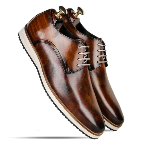 Baron Patina Sneaker, Vintage Aesthetic, Classic Style, Cushioned Footbed, Comfortable Fit, Brogue Pattern, Premium Leather