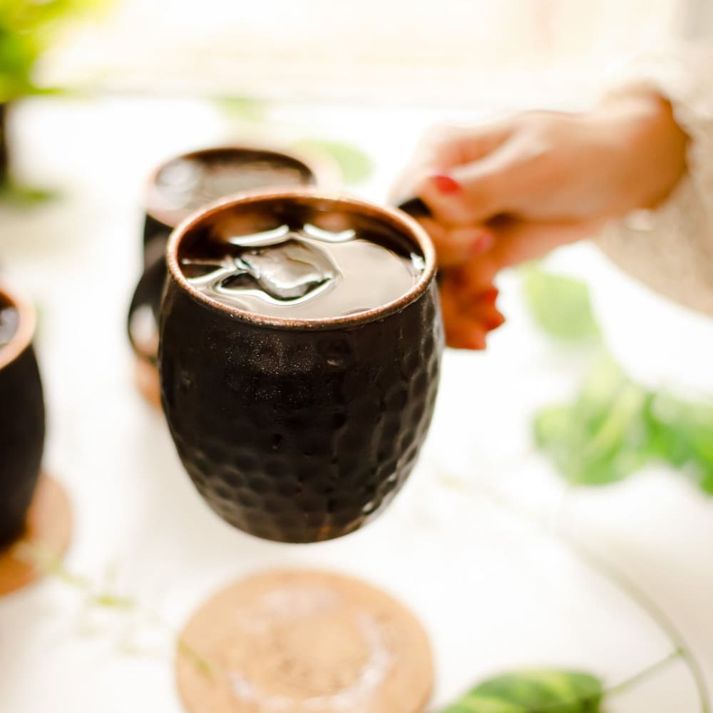 Antique Black Copper Mug (pack of 2)