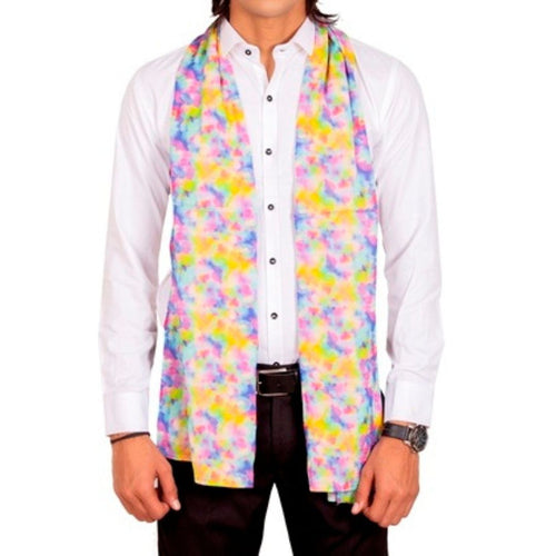 Rainbow Print Scarf â€“ Soft Viscose Fabric, Unisex, Stylish and Lightweight, Perfect for Summer and Casual Wear