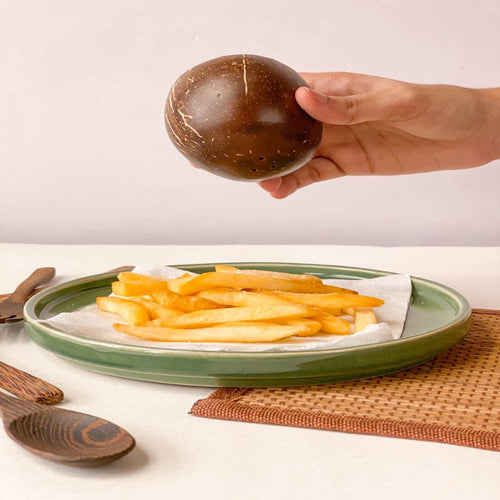 Salt & Pepper Coconut Shell Shakers