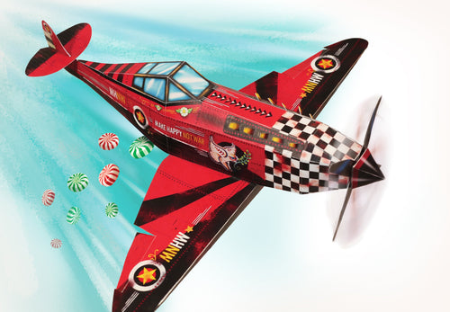 DIY Candy Bomber Airplane, Fun Craft Kit, Ideal for Home DÃ©cor, Creative DIY Project