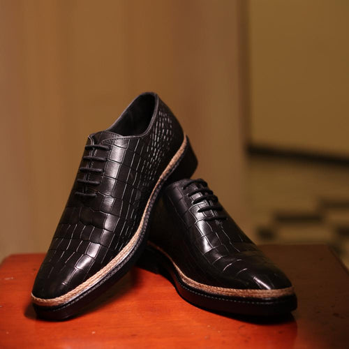 Oslo Lace: Classic Norwegian Croco, Classic Style, Slip-Resistant Sole, Shock-Absorbing Insoles, Lightweight Design, Classic Style, Breathable Lining