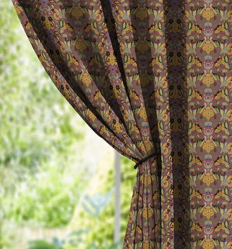 Casableu Baker Polyester Eyelets (Steel) Blackout Curtains with Tie Back, Bedroom Living Room