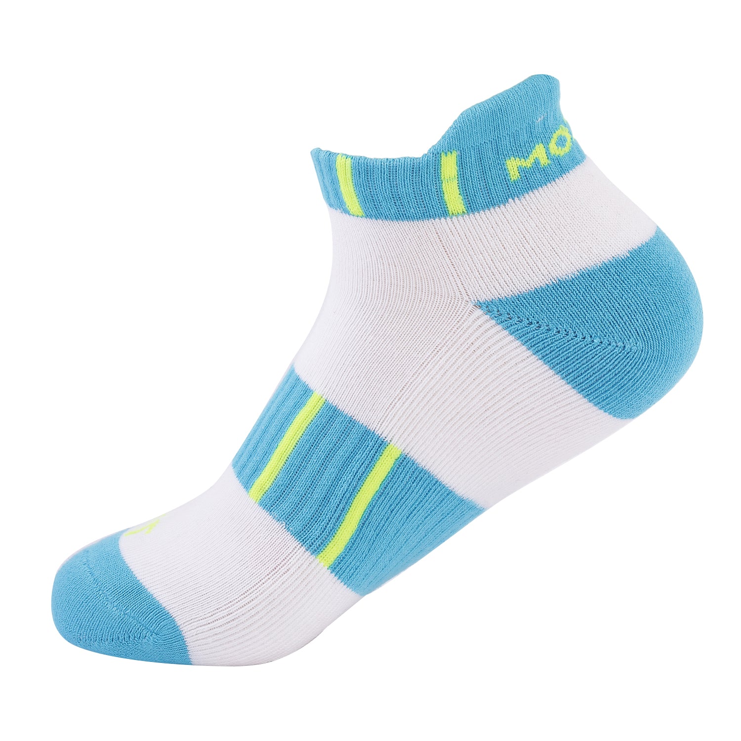 Ankle Cushioned Sports Unisex  Socks, Premium Cotton Blend, Comfortable, Versatile Design, Ideal for Gym & Sports Wear (Chlorine Blue/White)