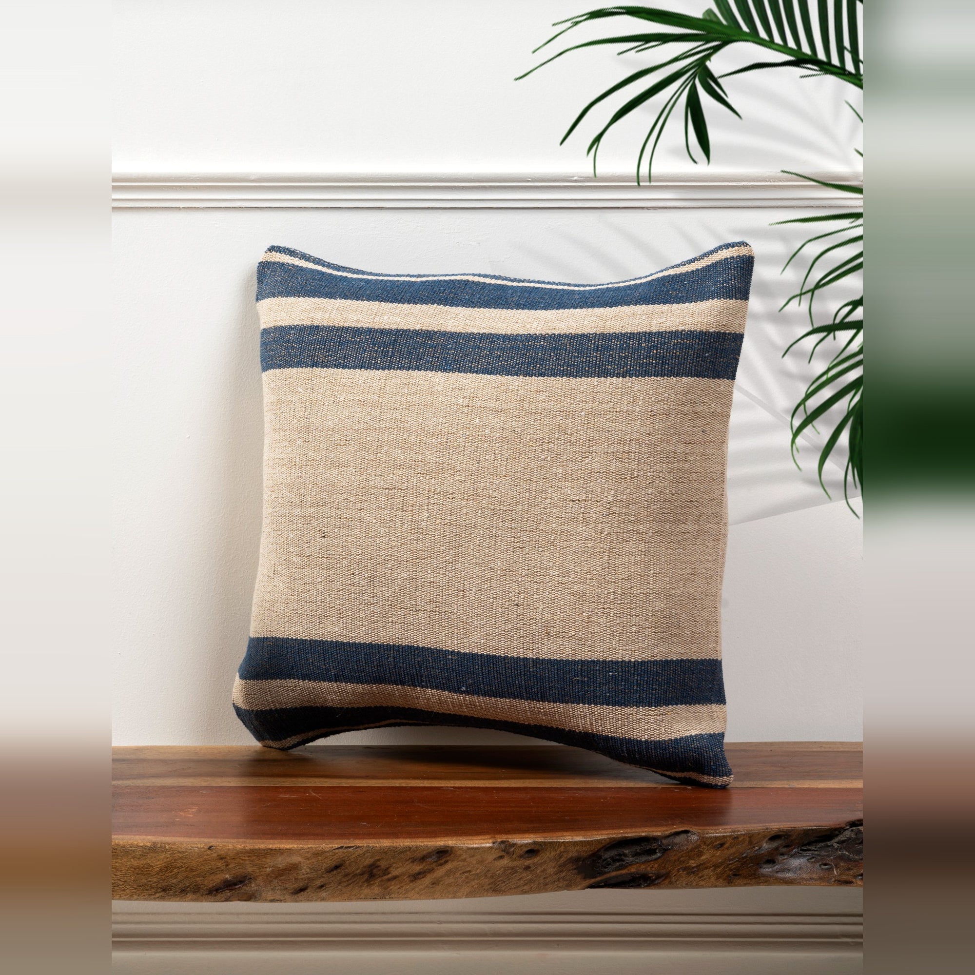 Barnhouse Stripe Cushion Cover, Weather-Resistant, Durable, UV-Resistant, Quick-Drying, Stylish, Comfortable, Indoor/Outdoor Use, Natural Water-Repellent Properties, Long-Lasting, Perfect for Cozy Outdoor Spaces (Set of 2)