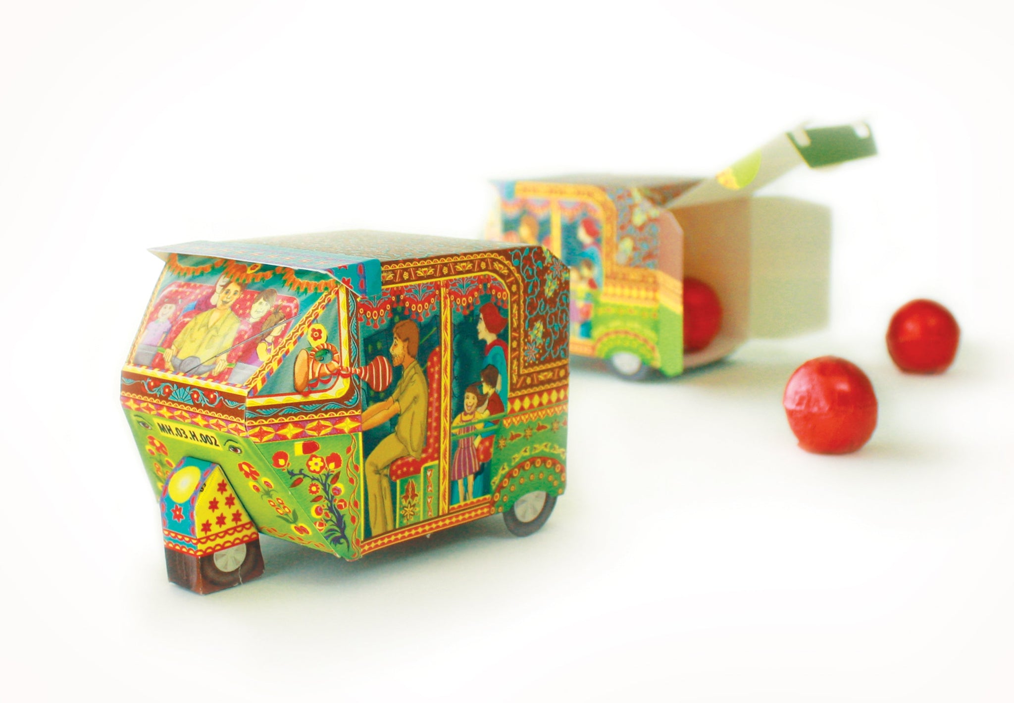 DIY Auto Rickshaw - GREEN, Craft Kit, Ideal for Home DÃ©cor, Fun DIY Crafting Activity