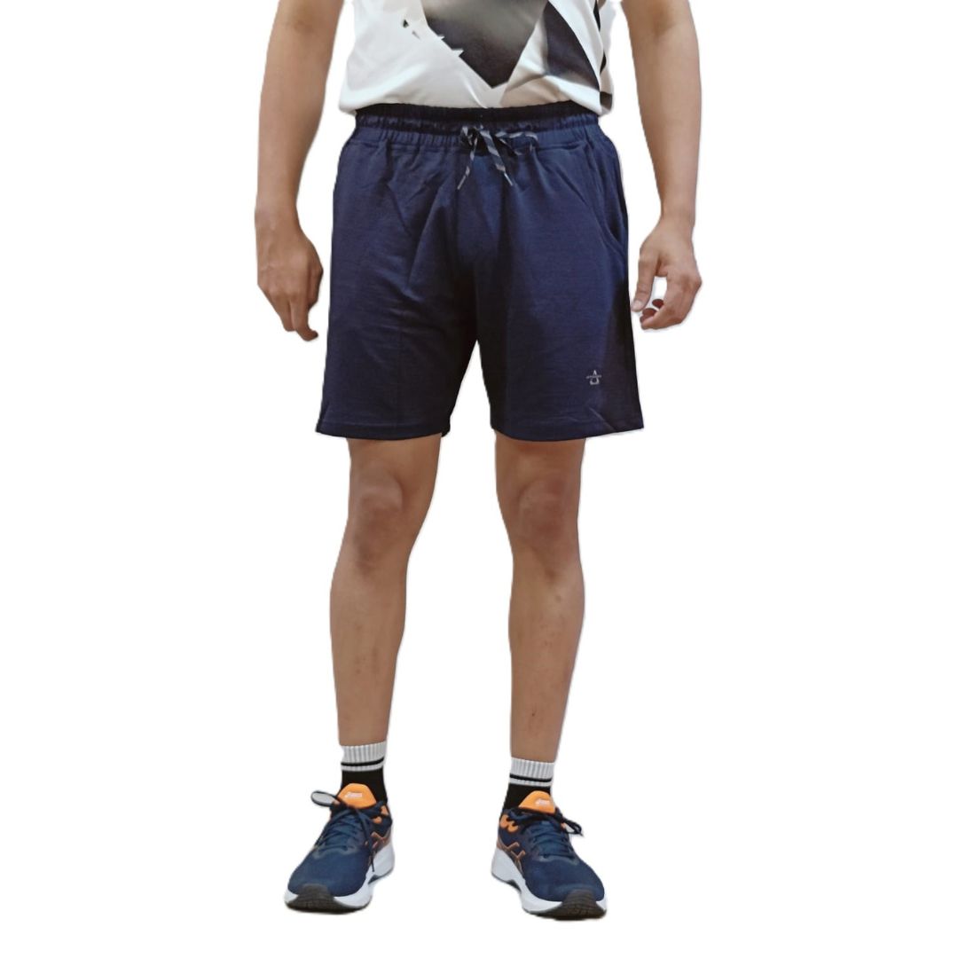 Dry-Melange Men's Shorts, Performance Activewear, Sweat-Resistant, Perfect for Running & Training (Blue)