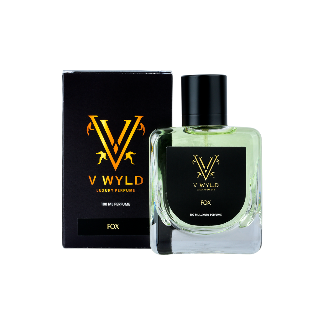 Parfum Fox pour homme avec mélange de bergamote de Calabre et de poivre rose | Parfum longue durée et de qualité supérieure | 100 ml