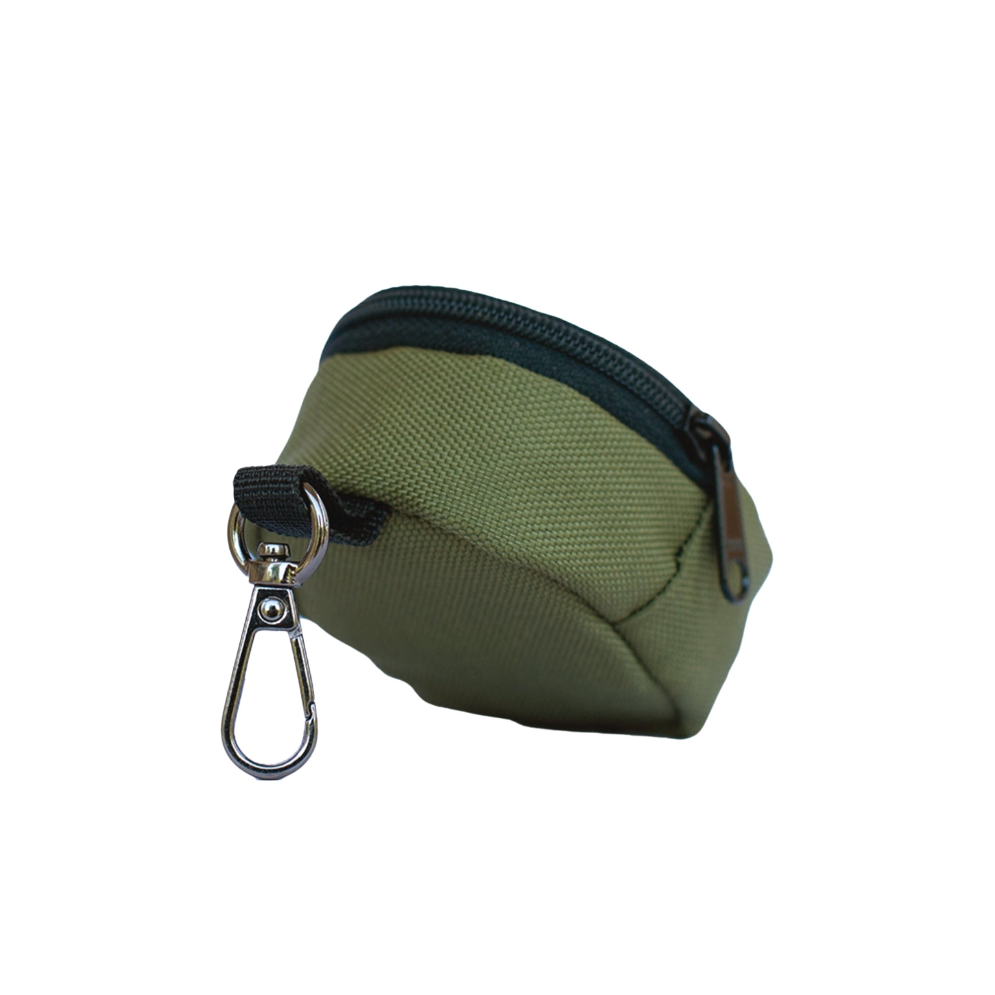 Pro Coin Pouch | Compact Coin Organizer with Zipper Closure and Detachable Hook | Olive Green