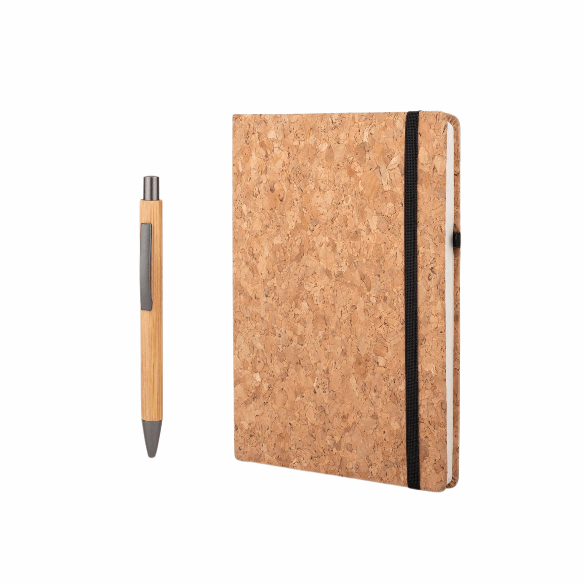 Accord Journal Notebook with Pen for Corporate Gifting | Personalized A5 Notebook with Cork Cover & Metal Pen - 192 Pages