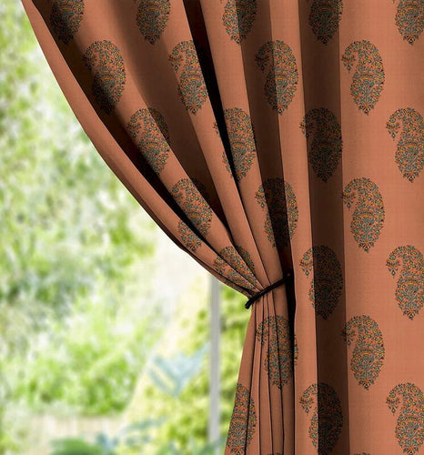 Casableu Calyx Polyester Eyelets (Steel) Blackout Curtains with Tie Back, Bedroom Living Room