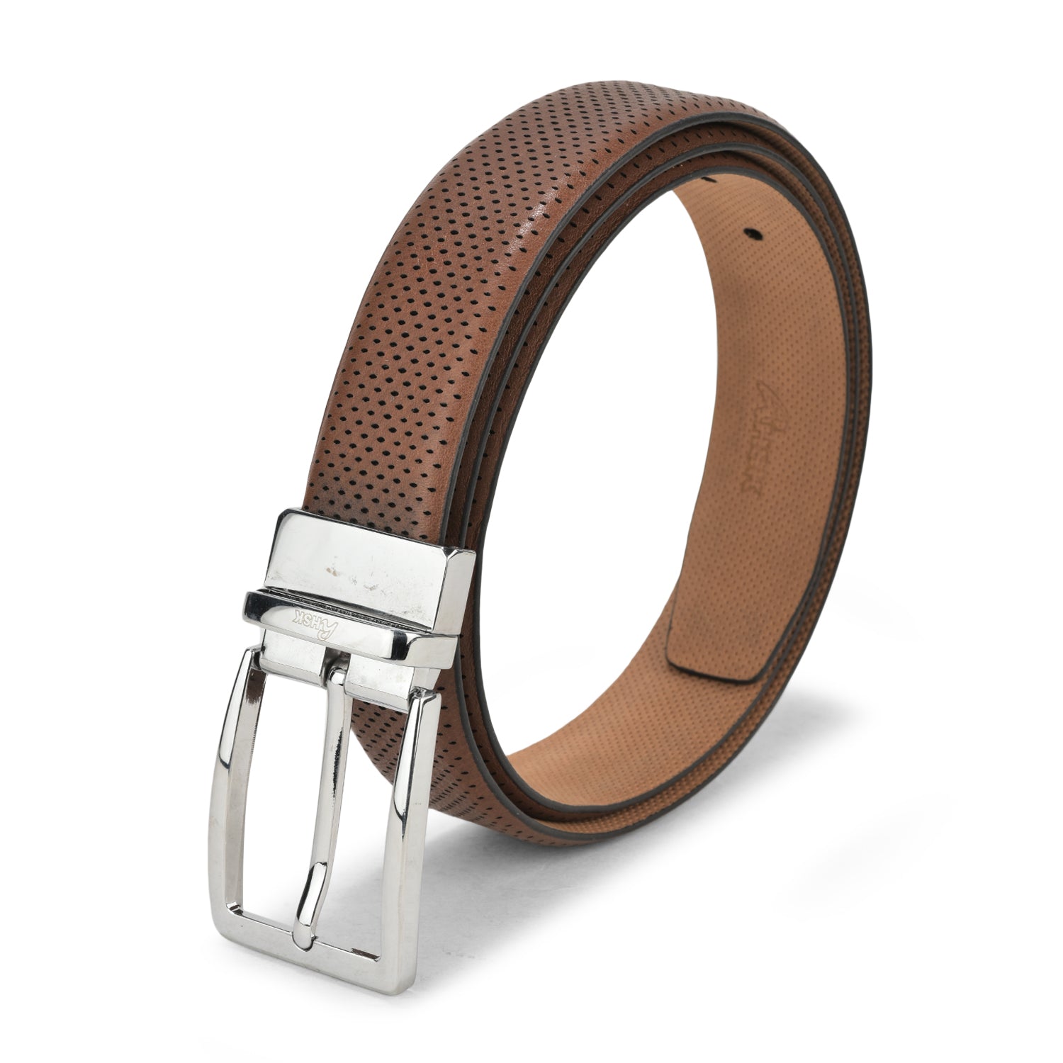 Walter Hagen Perforated Golf Belt, High-Quality Leather, Stylish Design, Ideal for Golf and Casual Wear