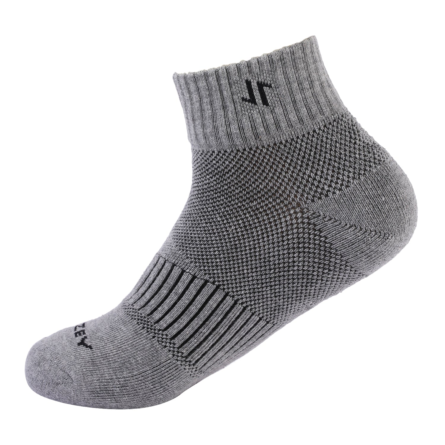 Ankle Unisex Sports Socks, Premium Cotton Blend, All-Day Comfort, Versatile Design, Ideal for Sports & Daily Wear (Anthra Bk 50)