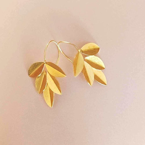 Leaves - Metal Earrings