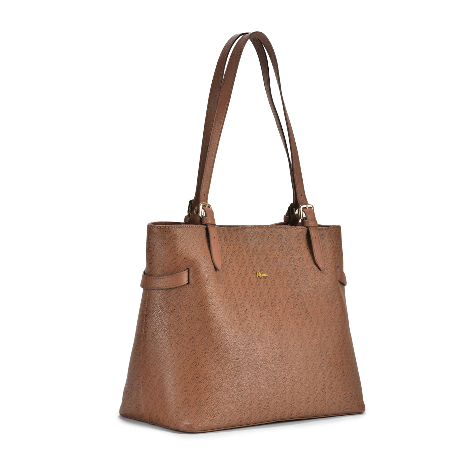 Signature Grain Leather Tode, Premium Brown Leather, Spacious and Stylish, Perfect for Everyday Use and Travel (Brown)