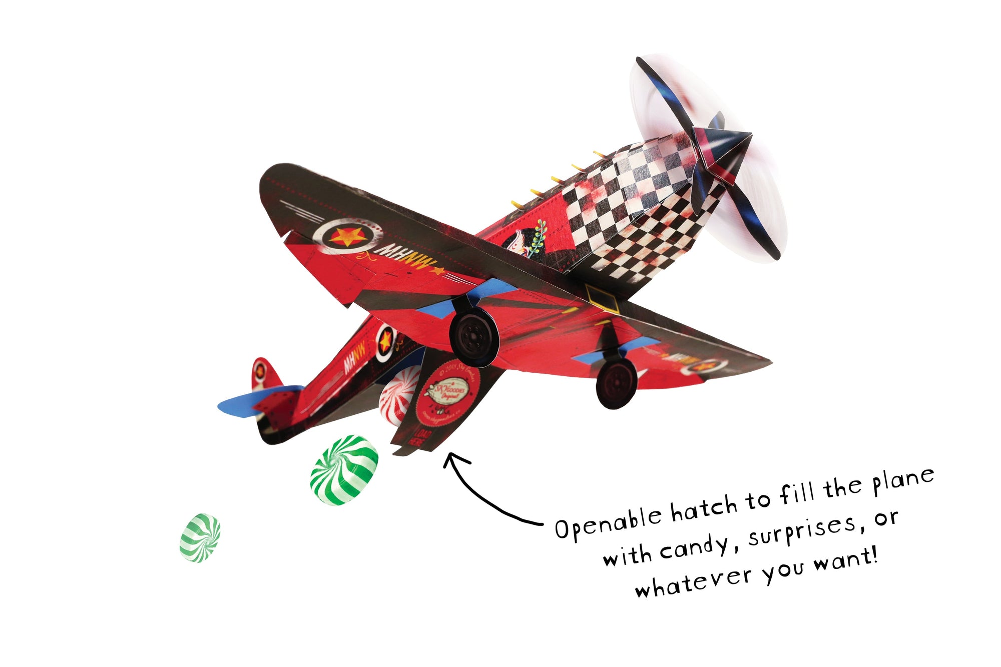 DIY Candy Bomber Airplane, Fun Craft Kit, Ideal for Home DÃ©cor, Creative DIY Project