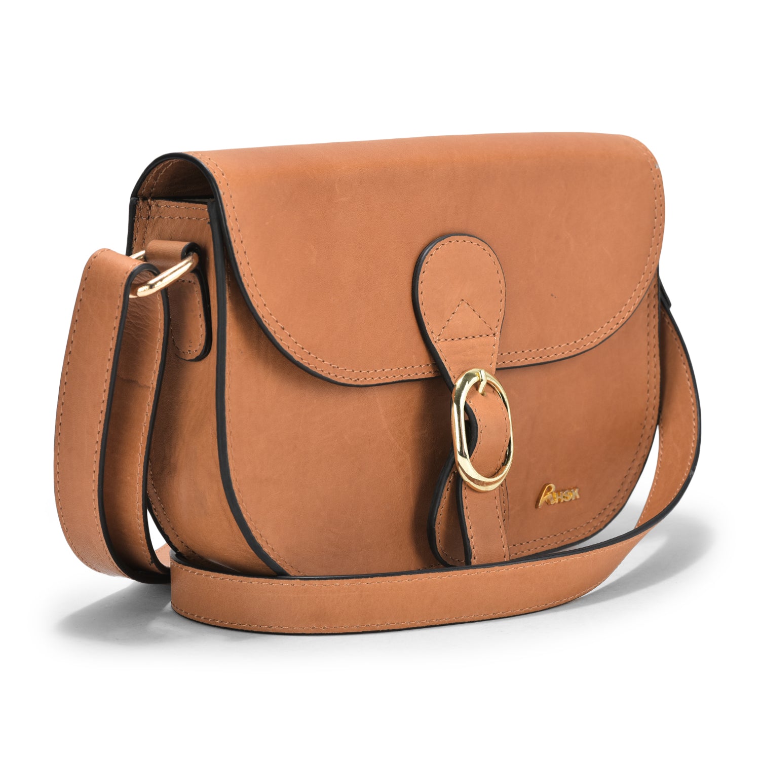 Booby Sling Leather Bag, Tan Leather, Comfortable Design, Ideal for Everyday Wear and Casual Use (Tan)