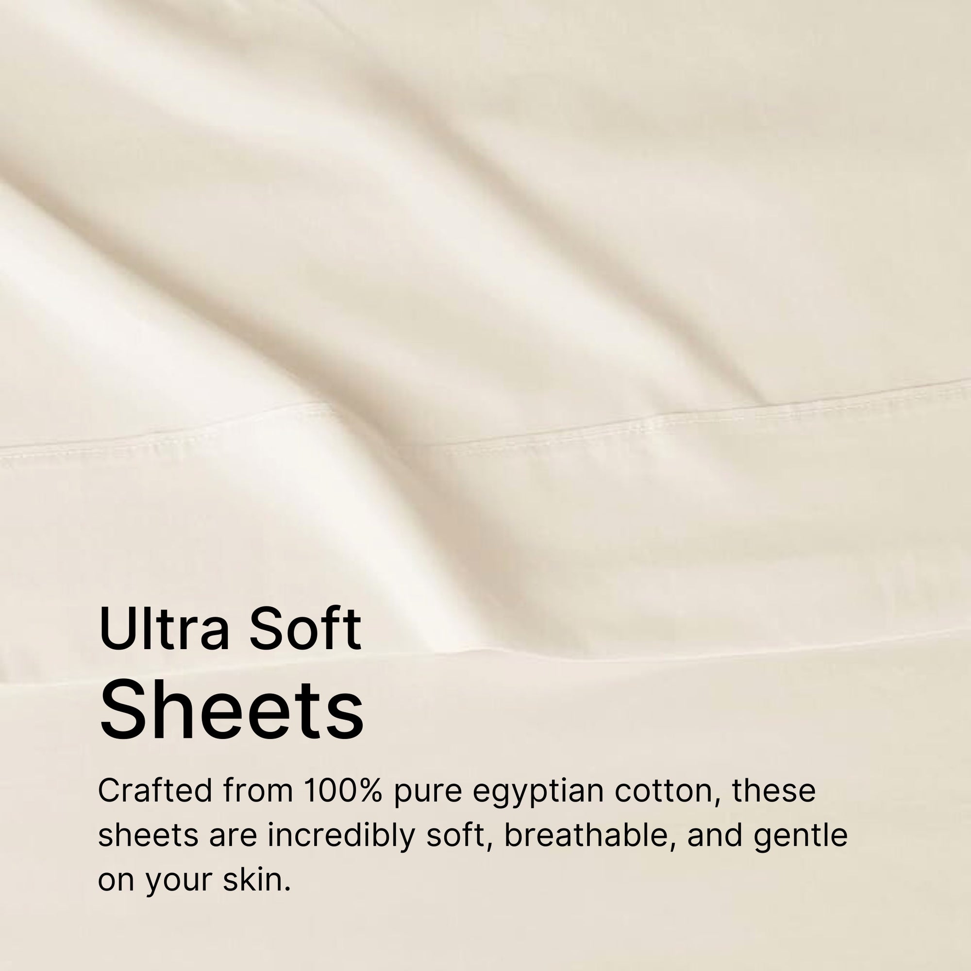 King and Queen Size Bedsheet Set with Fitted Sheet, Flat Sheet & 2 Pillow Covers | Soft 100% Egyptian Cotton with 16-Inch Deep Pockets & Breathable Fabric