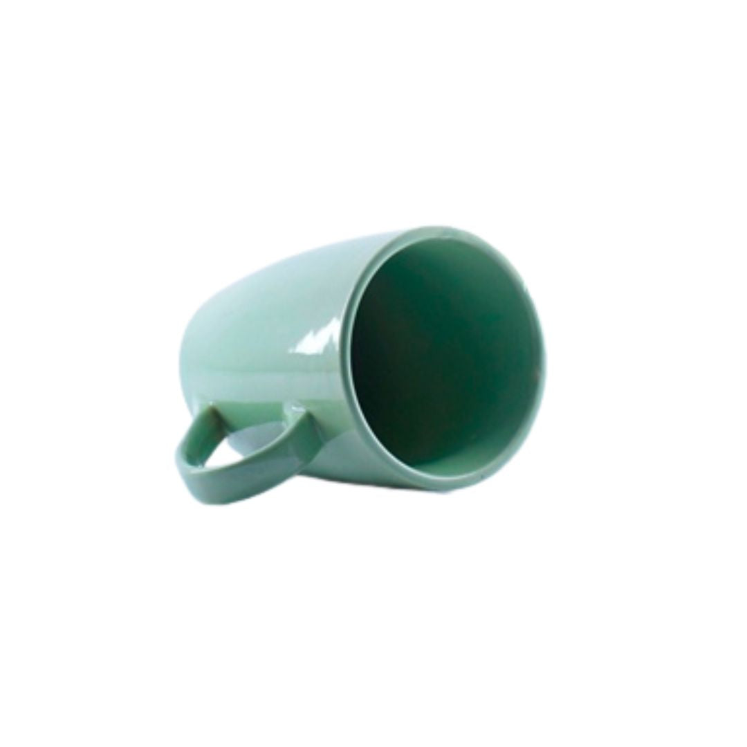 Qucciberry Ceramic Pastel Green Coffee Mug, Handcrafted 300 ML, Stylish Gift for Special Occasions, Unisex