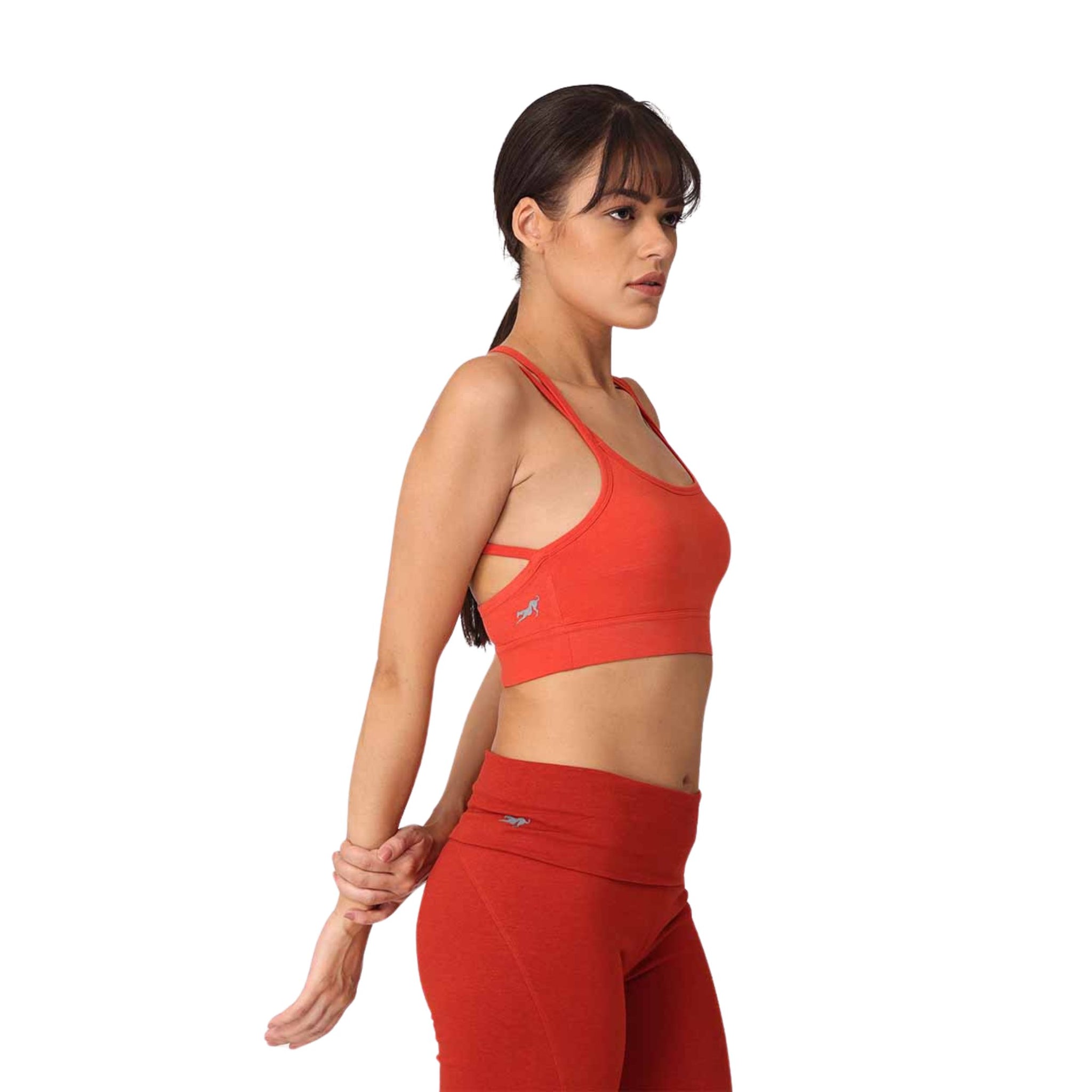 Yoga Crossback Bra with Moisture-Wicking Technology | Organic Cotton & Bamboo Bralette with Removable Pad Pockets