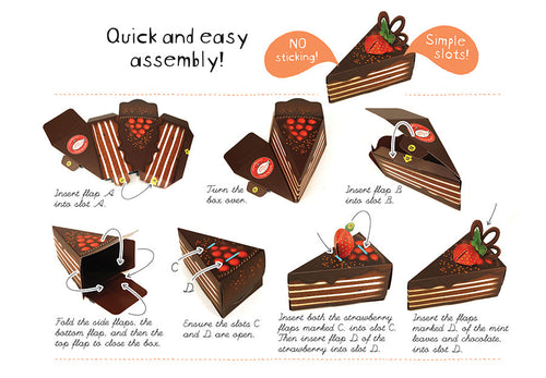 Chocolate Cake Gift Boxes (Set of 10), Durable and Elegant Gift Packaging, Perfect for Festivals, Birthdays, and Special Occasions