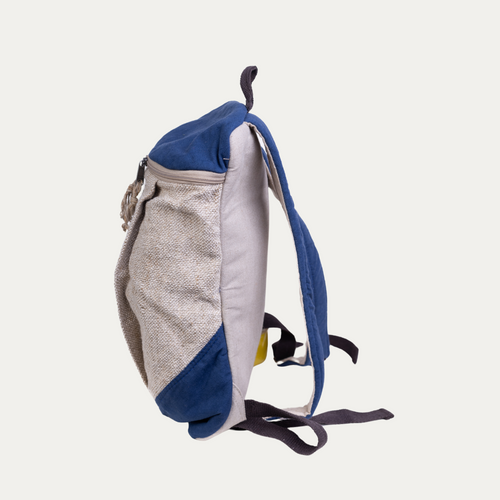 Traveller Hemp Backpack with Six Compartments | Durable Backpack with Cotton Lining and Secure Closures | 17L capacity