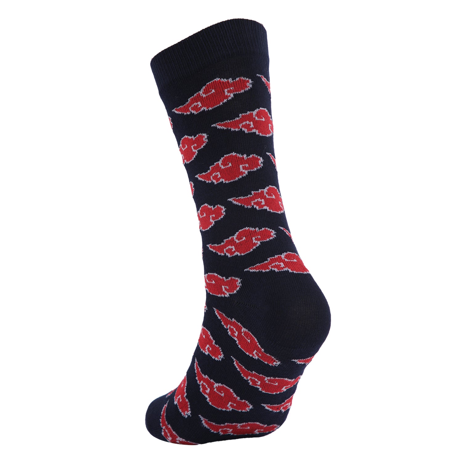 Formal Men's Socks - Akatsuki Edition, Cotton Blend, Stylish Pattern, Soft and Durable, Comfortable for Office Use (Navy Blue)