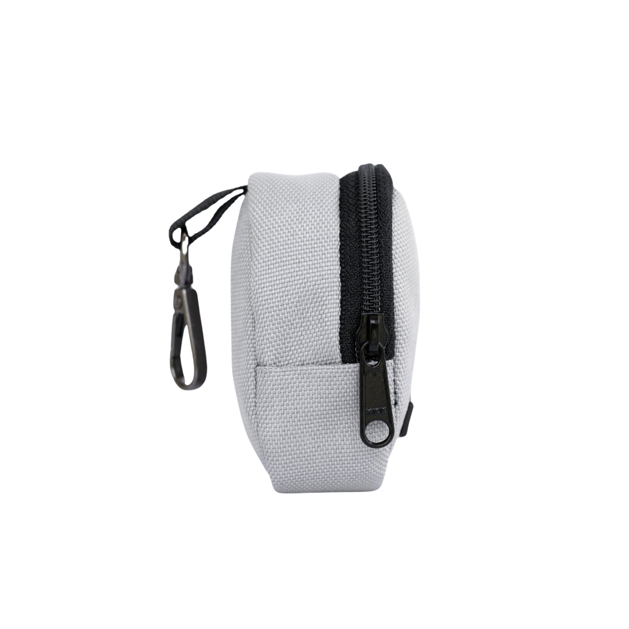 Pochette pour pièces Pro | Organisateur de pièces compact avec fermeture à glissière et crochet amovible | Gris brume