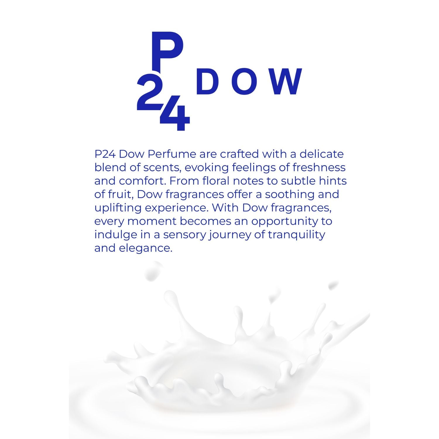 P24 Dow Perfume for Men and Women, Fresh and Comforting Unisex Fragrance with Floral and Fruity Notes, Soft and Elegant Eau de Parfum, Light and Refreshing Scent, Perfect Gift for Any Occasion (20ml)