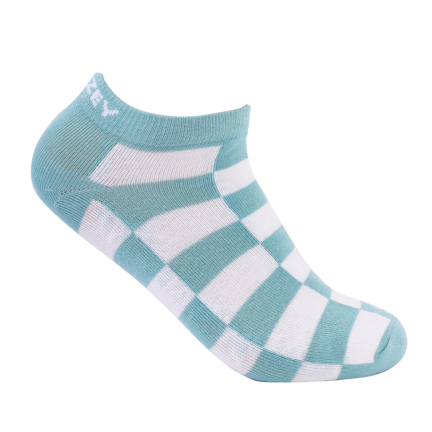 Ankle Women Sneaker Socks, Premium Cotton Blend, Lightweight & Superior Grip, Extra Durability &  Perfect for Everyday and Casual Wear (Mint/White)