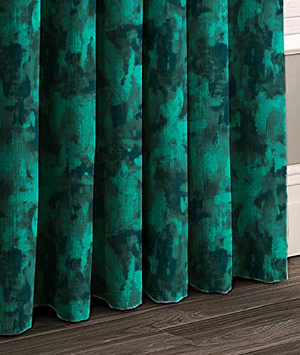 Casableu Eden Polyester Eyelets (Steel) Blackout Curtains with Tie Back, Bedroom Living Room