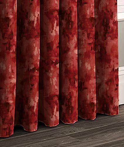 Casableu Eden Polyester Eyelets (Steel) Blackout Curtains with Tie Back, Bedroom Living Room