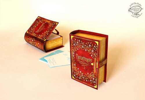 DIY Mini Book Box: Red Design, Fun Craft Kit, Ideal for Home DÃ©cor, Creative DIY Project