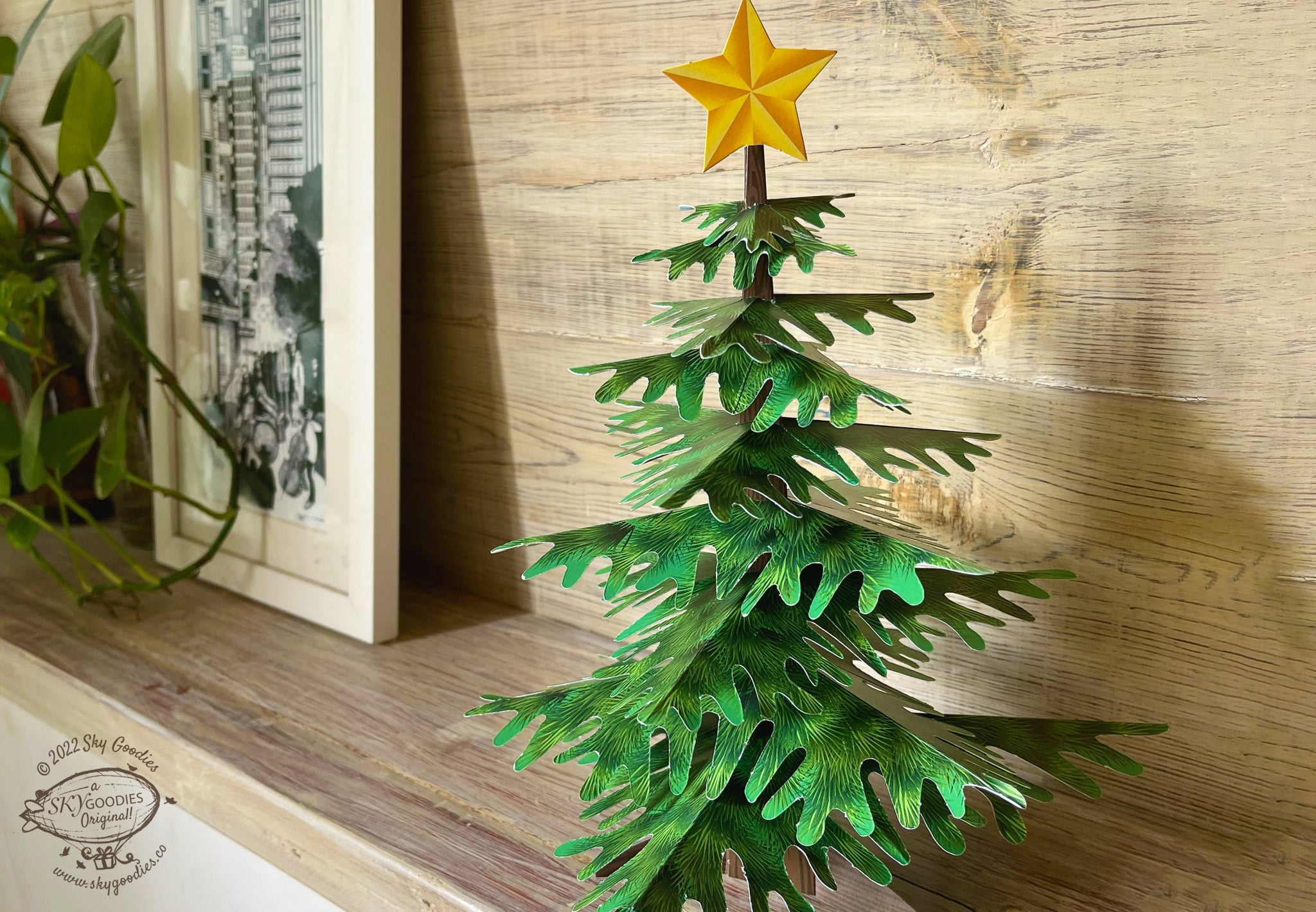 Paper Christmas Tree, DIY Paper Craft Kit, 2-in-1 Design, Ideal for Holiday DÃ©cor, Fun Crafting Activity