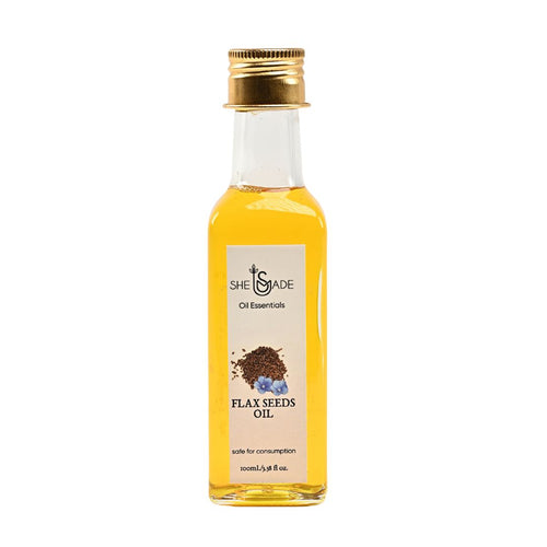 Flaxseed Oil for Stronger Hair, Healthy Skin, and Overall Wellness, Rich in Omega-3 Fatty Acids, B Vitamins, and Antioxidants, Promotes Hair Growth and  Reduces Frizzness (100ml)