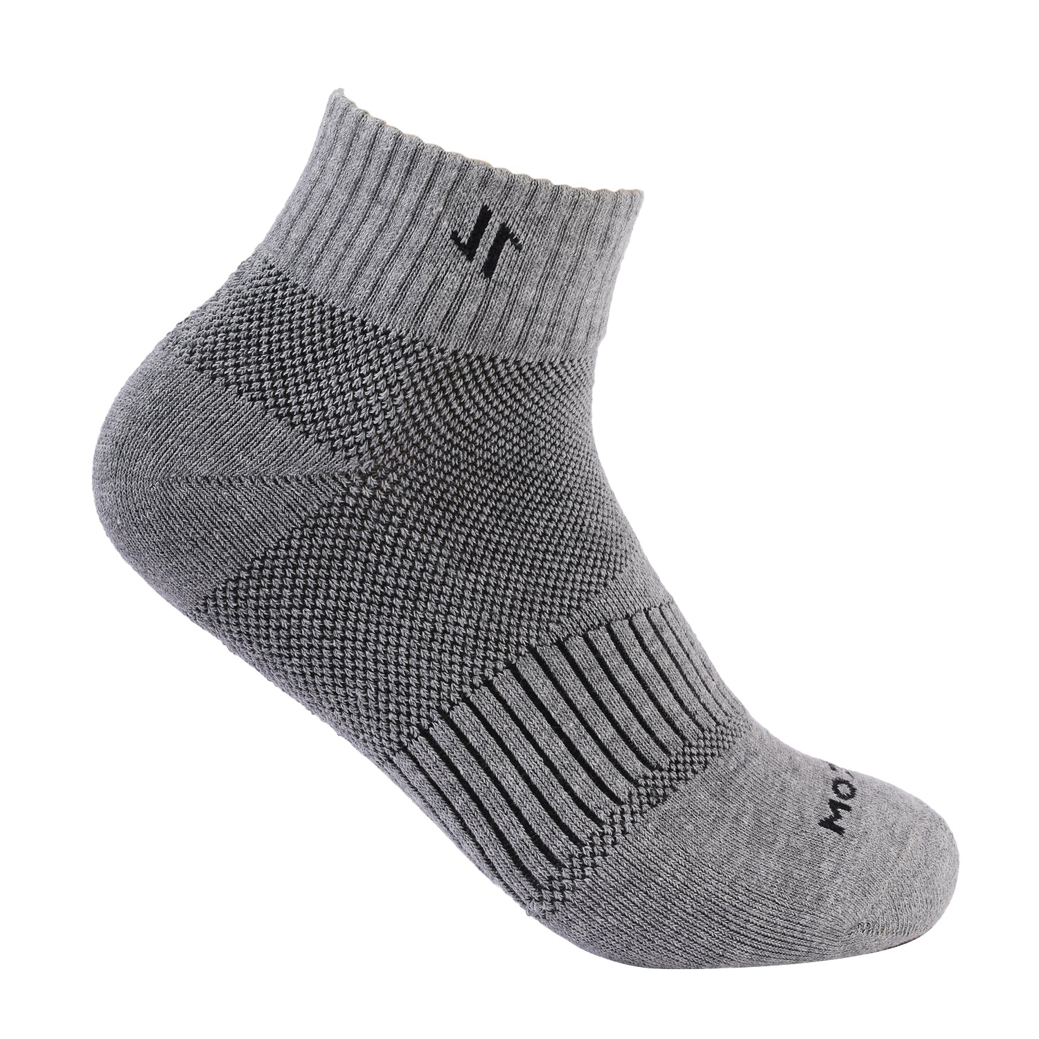 Ankle Unisex Sports Socks, Premium Cotton Blend, All-Day Comfort, Versatile Design, Ideal for Sports & Daily Wear (Anthra Bk 50)