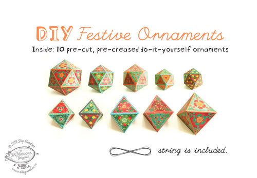 DIY Festive Ornaments, Perfect for Holiday DÃ©cor, Easy to Assemble, Unique and Decorative Design, Vibrant Colors (Set of 10)