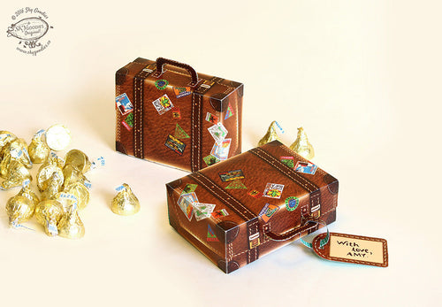 DIY Mini Suitcase : Brown Leather Design, Fun Craft Kit, Ideal for Home DÃ©cor, Creative DIY Project