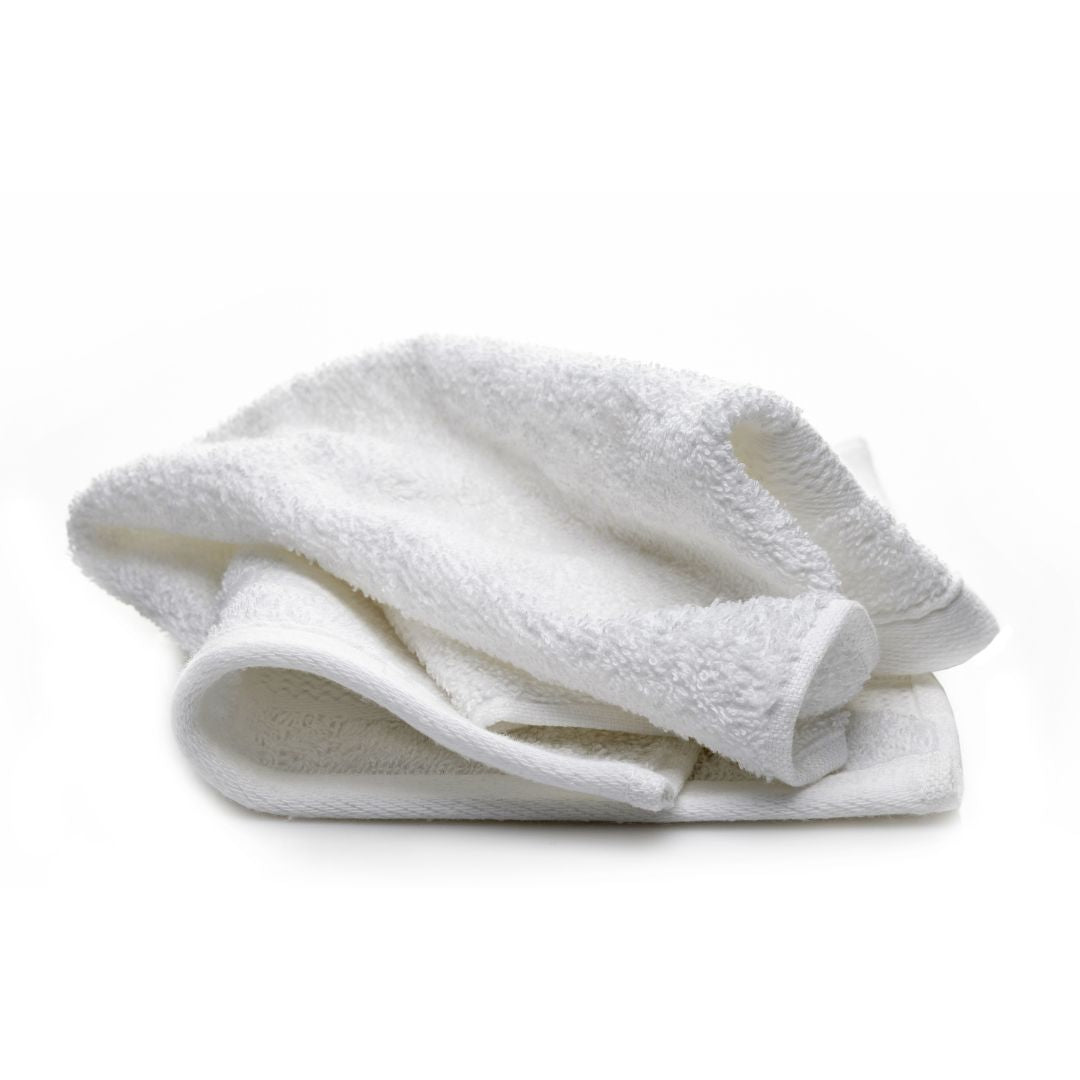 Qucciberry White Face Towel – Soft, Washable & Reusable, Durable for Daily Use, Quick-Dry