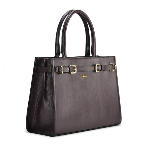 Marsella Grain Leather Tode Bag, Stylish Design, Durable Leather, Comfortable Handles, Ideal for Everyday Use