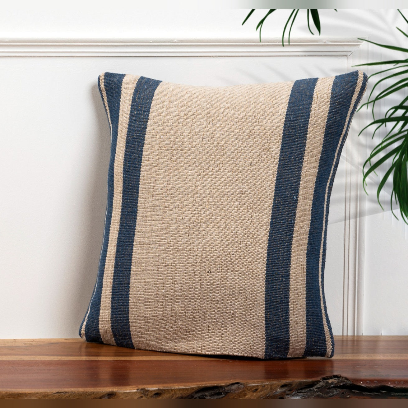 Barnhouse Stripe Cushion Cover, Weather-Resistant, Durable, UV-Resistant, Quick-Drying, Stylish, Comfortable, Indoor/Outdoor Use, Natural Water-Repellent Properties, Long-Lasting, Perfect for Cozy Outdoor Spaces (Set of 2)