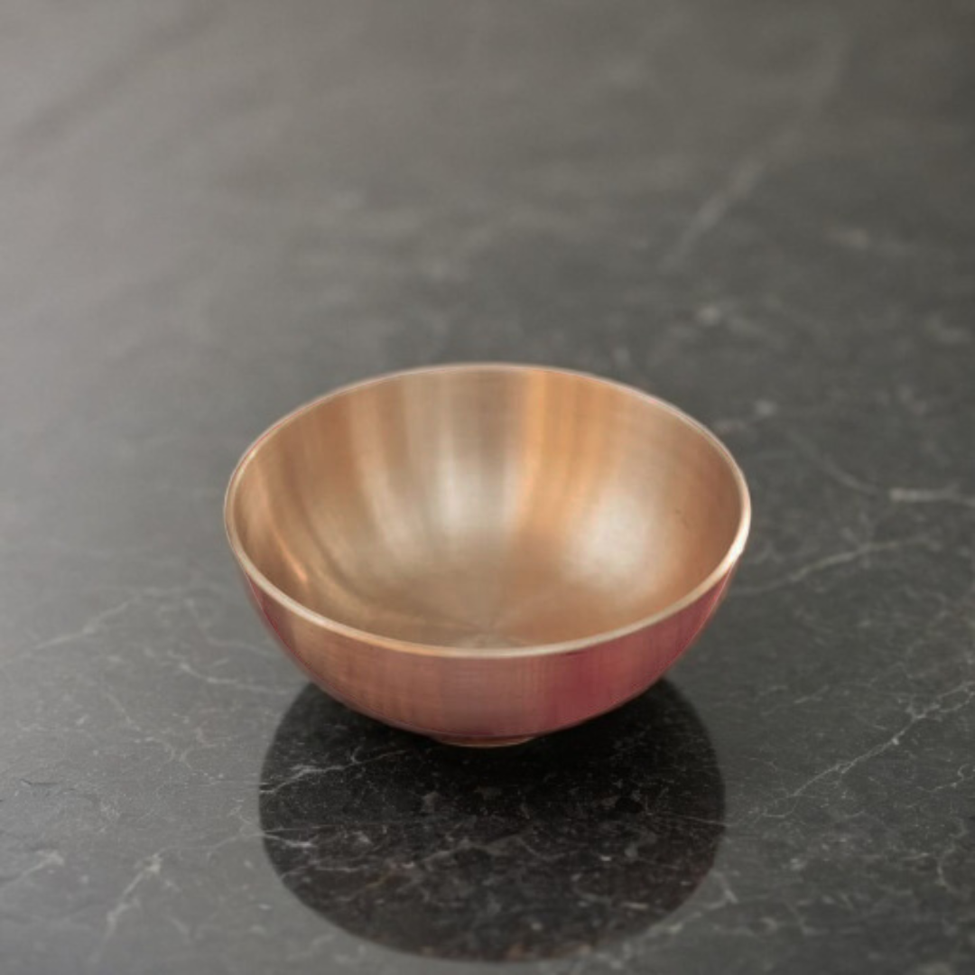 Luxe Pure Kansa Kids Kadai | Handcrafted Brass Bowl for Healthy Eating