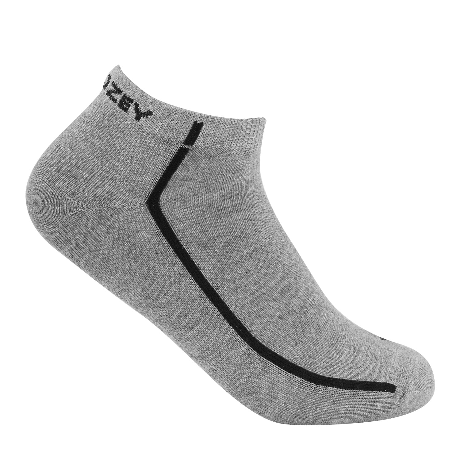 Ankle Plain Unisex Socks, Premium Cotton Blend, Comfortable, Versatile Design, Ideal for Gym & Daily Wear (Grey)