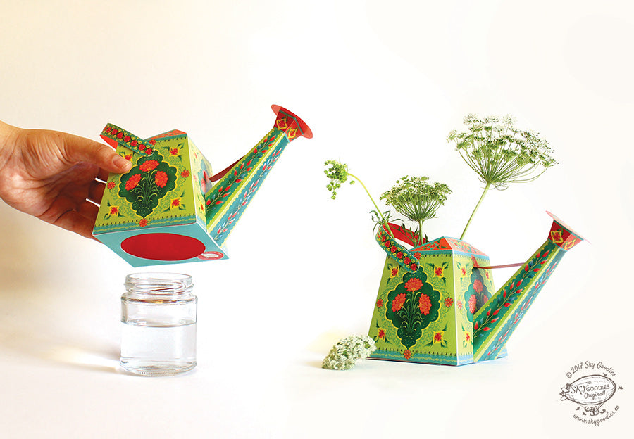 DIY Watering Can Vase / Pen Holder, Fun Craft Kit, Perfect for Desk DÃ©cor, Creative DIY Project