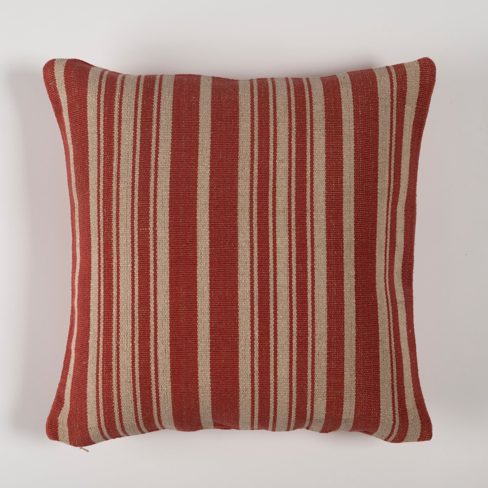 Farmhouse Red Stripe Cushion Cover – Weather-Resistant, Durable, UV-Resistant, Quick-Drying, Stylish, Versatile for Indoor/Outdoor Use, Offers Long-Lasting Strength with Rustic Countryside Charm, Perfect for Sofas, Chairs, and Patios (Set of 2)