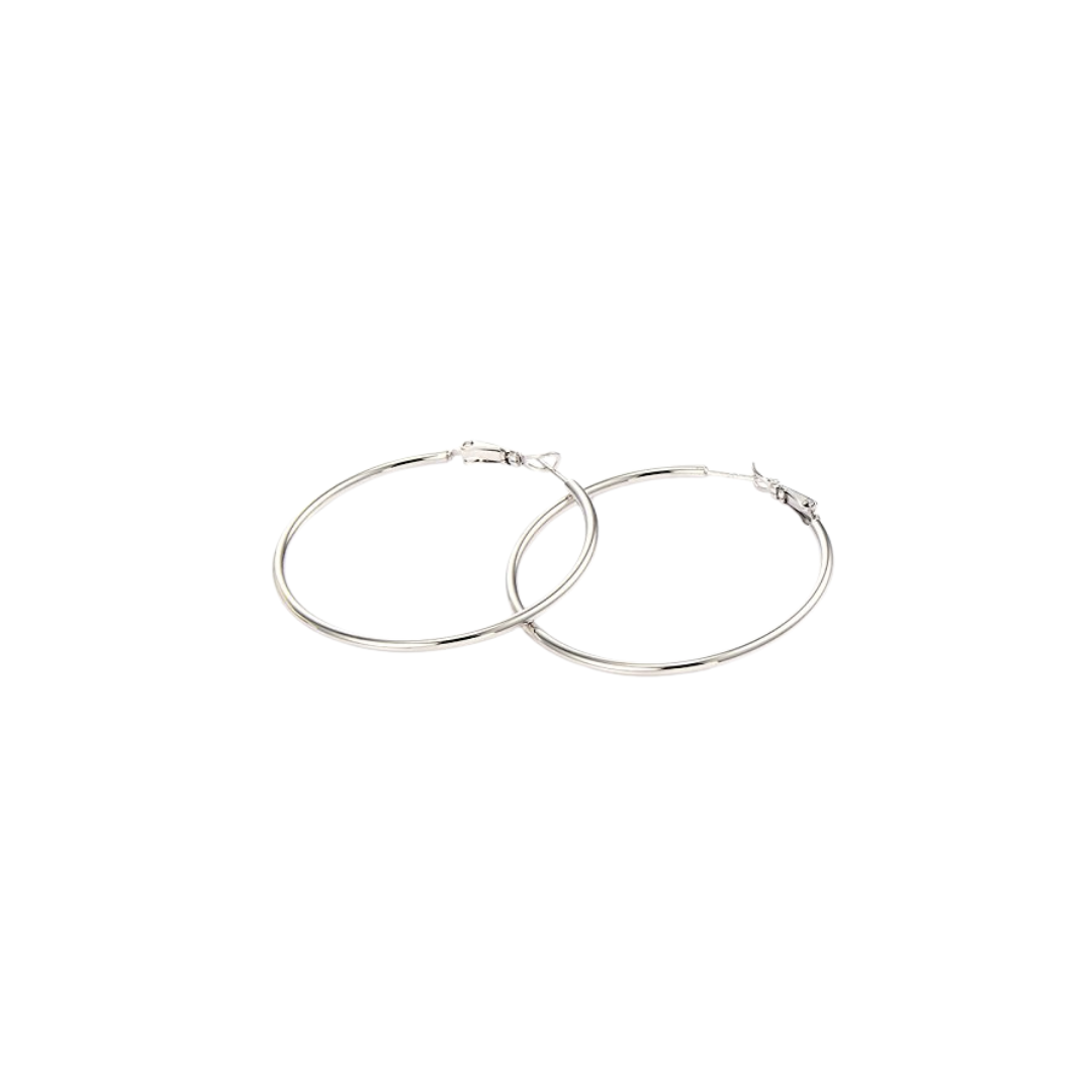 Sterling Silver Hoop Earrings Set | Thin Loop Earrings - Set of 3 (Small, Medium & Large)