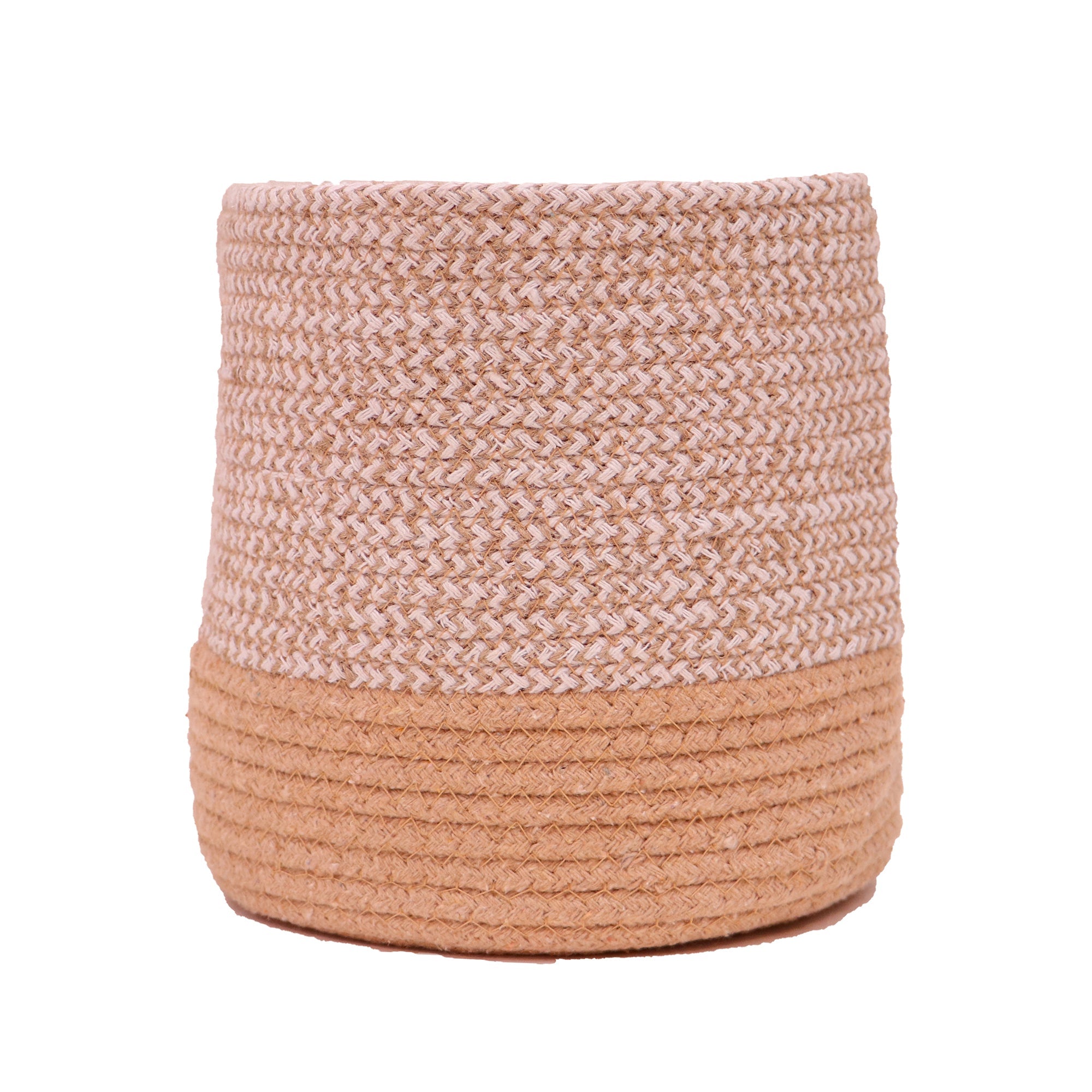 Dual Tone Jute Baskets - Set of 3