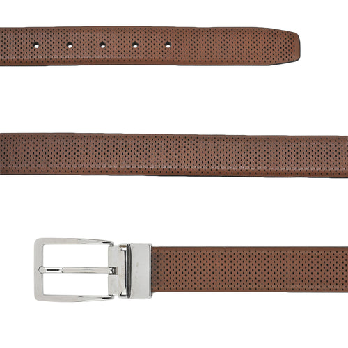 Walter Hagen Perforated Golf Belt, High-Quality Leather, Stylish Design, Ideal for Golf and Casual Wear