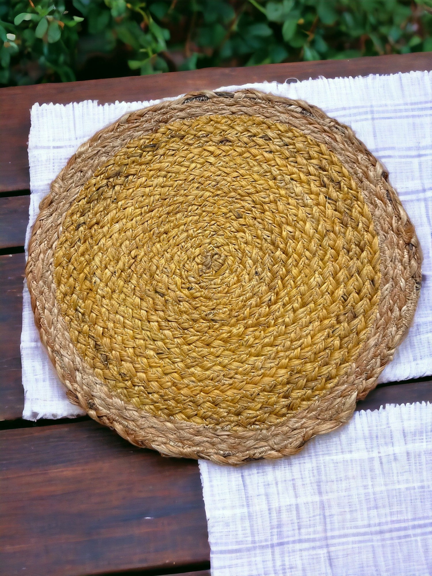 Jute Placemats set of 2 (yellow)